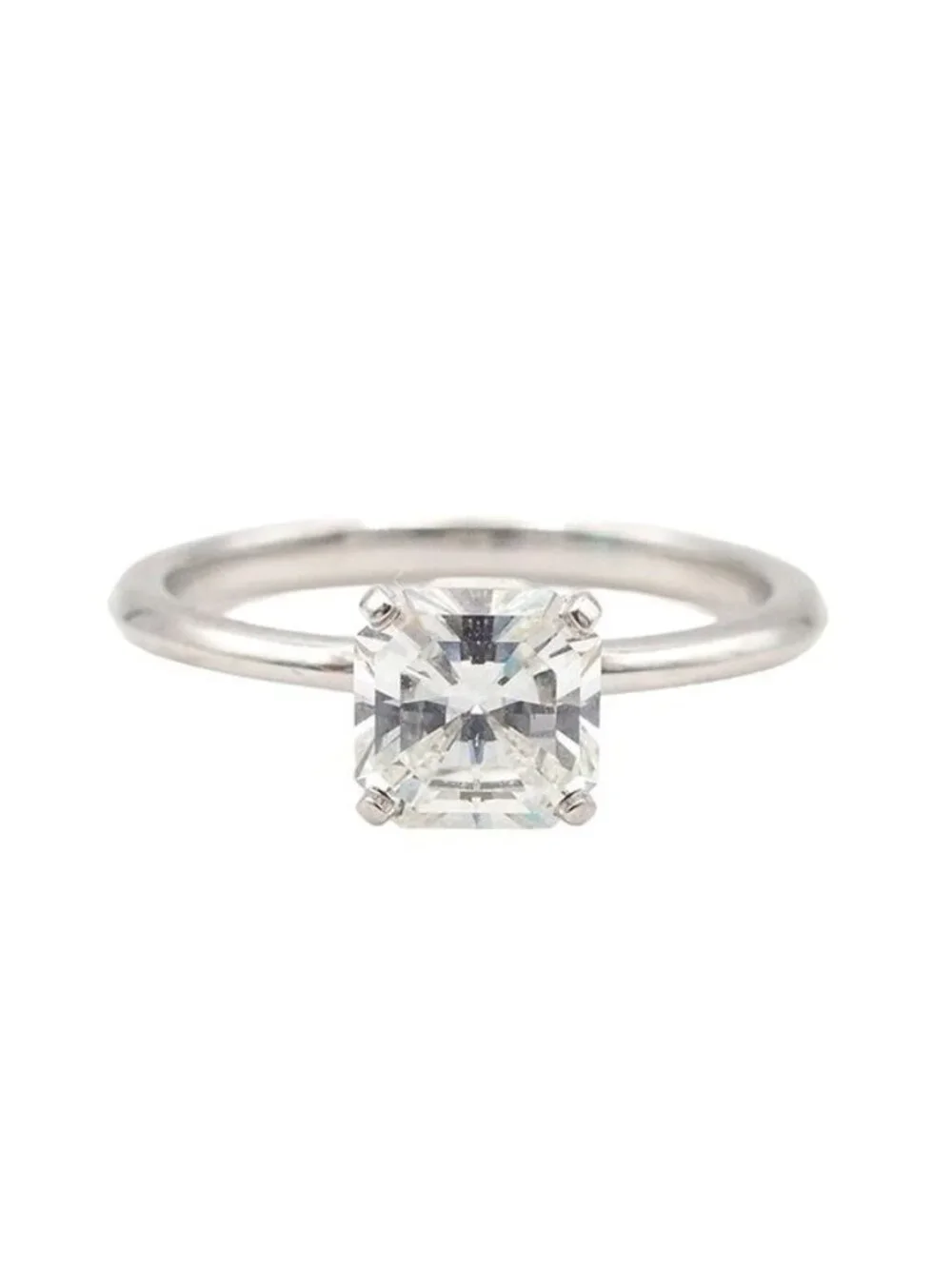 Tiffany & Co True Engagement Ring Platinum Diamond